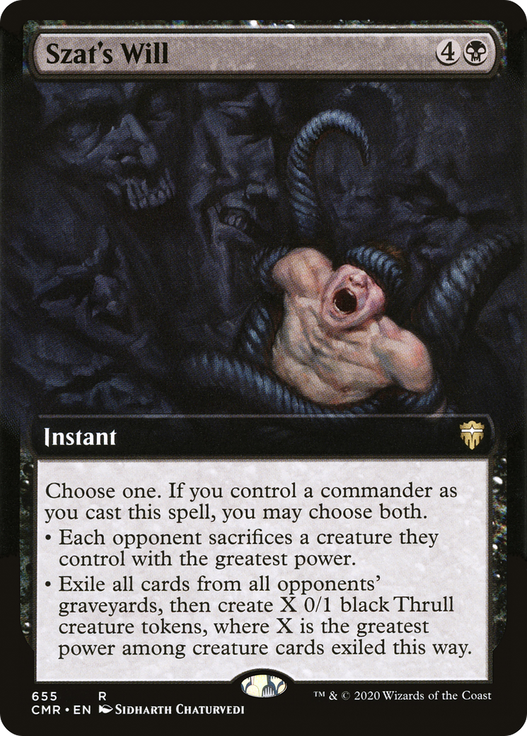 Szat's Will (CMR-655) (Extended Art) (Foil)