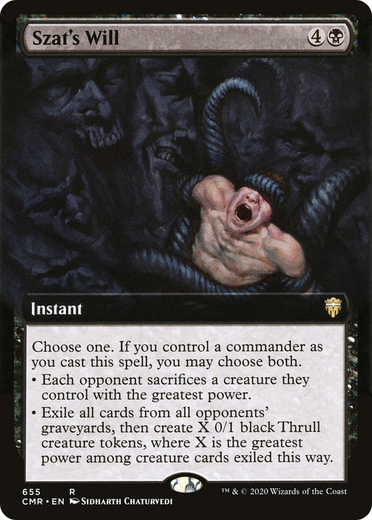 Szat's Will (CMR-655) (Extended Art) (Foil)