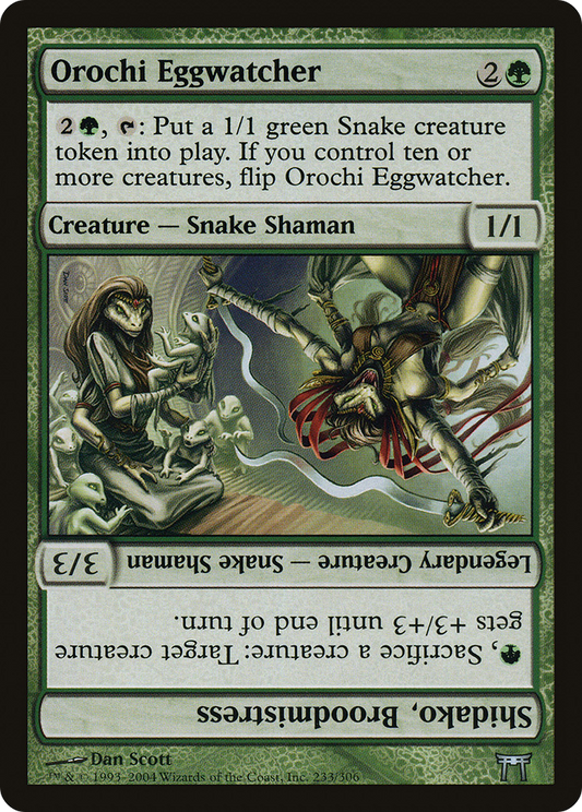 Orochi Eggwatcher // Shidako, Broodmistress (CHK-233) (Foil)