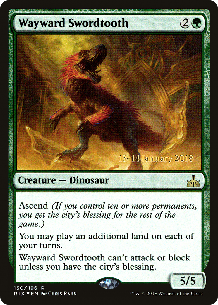 Wayward Swordtooth (PRE-150S) (Foil)
