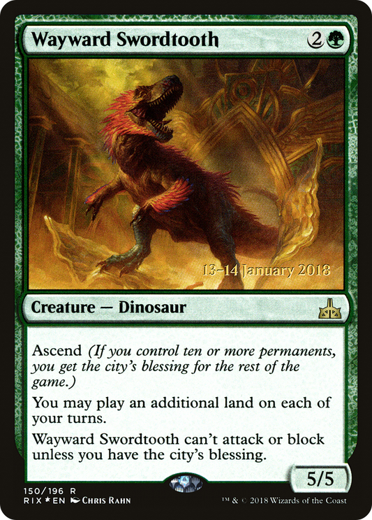 Wayward Swordtooth (PRE-150S) (Foil)
