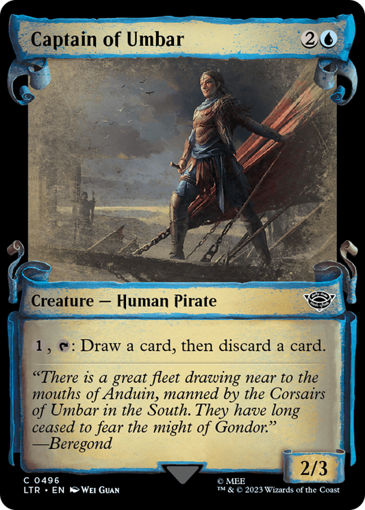 Captain of Umbar (LTR-496) (Showcase) (Scroll) (Foil)