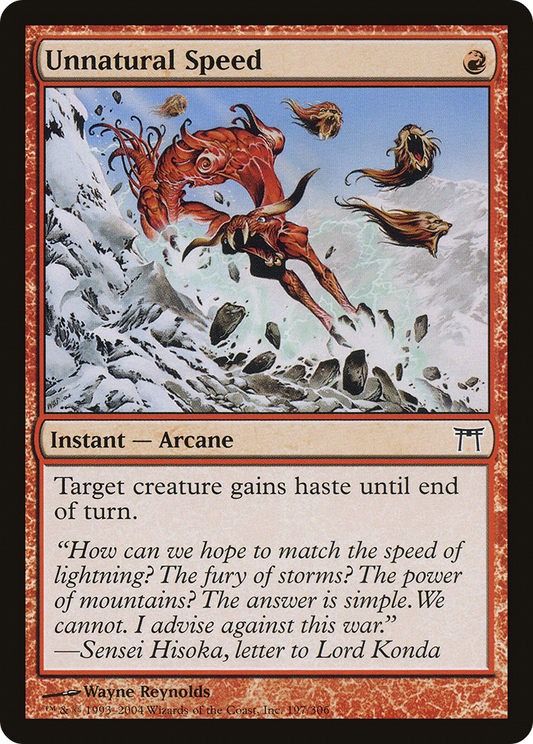 Unnatural Speed (CHK-197) (Foil)