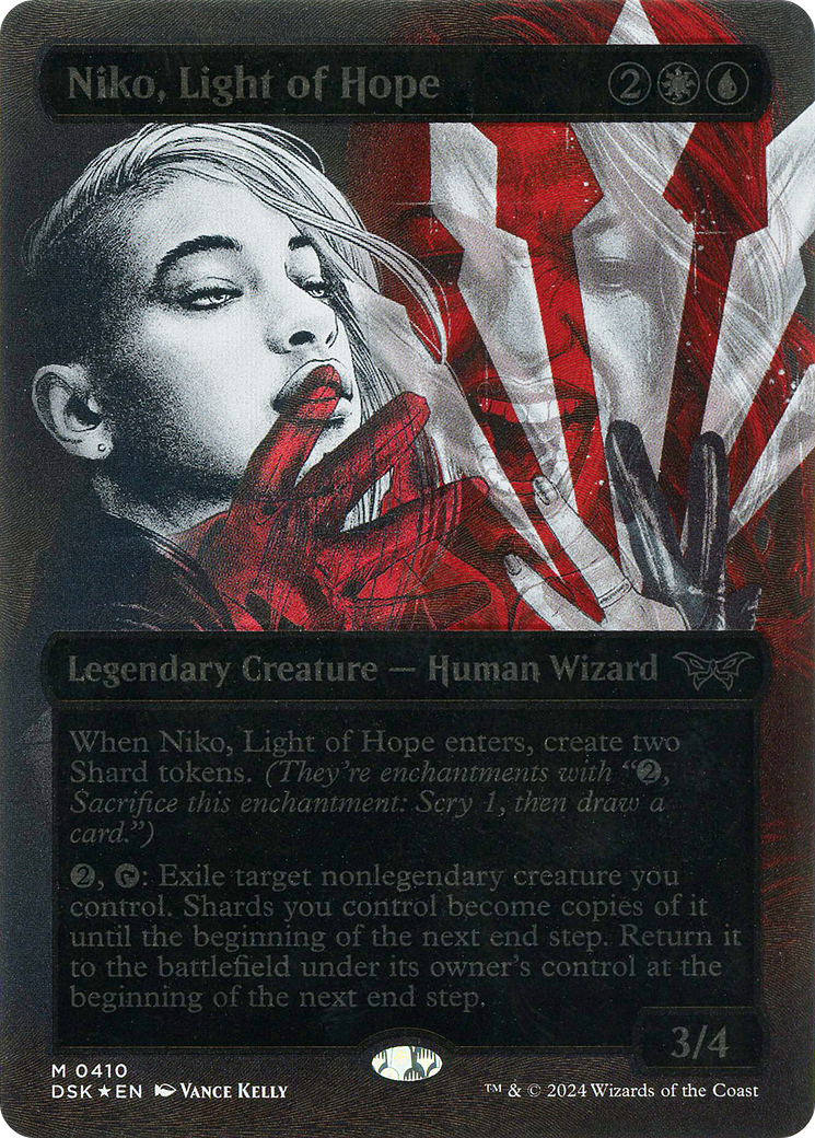 Niko, Light of Hope (DSK-410) (Showcase) (Borderless) (Textured Foil)