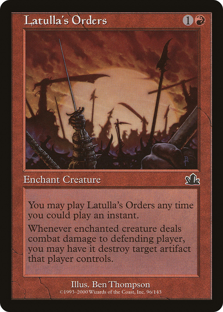 Latulla's Orders (PCY-096) (Foil)