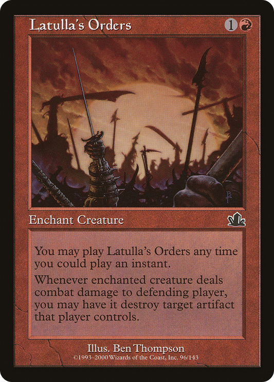 Latulla's Orders (PCY-096) (Foil)