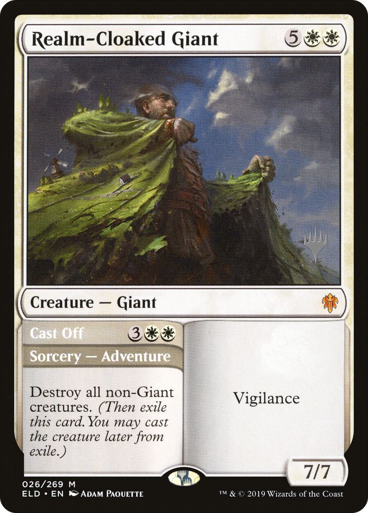 Realm-Cloaked Giant // Cast Off (PPELD-26P) (Foil)