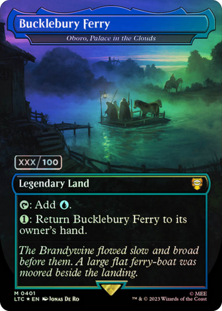 Bucklebury Ferry / Oboro, Palace in the Clouds (LTC-401) (Borderless) (Foil) (Serialized)