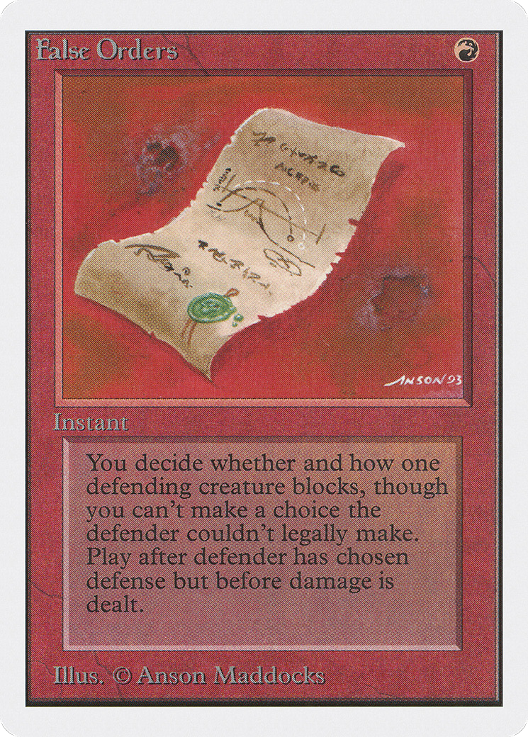 False Orders (2ED-148)