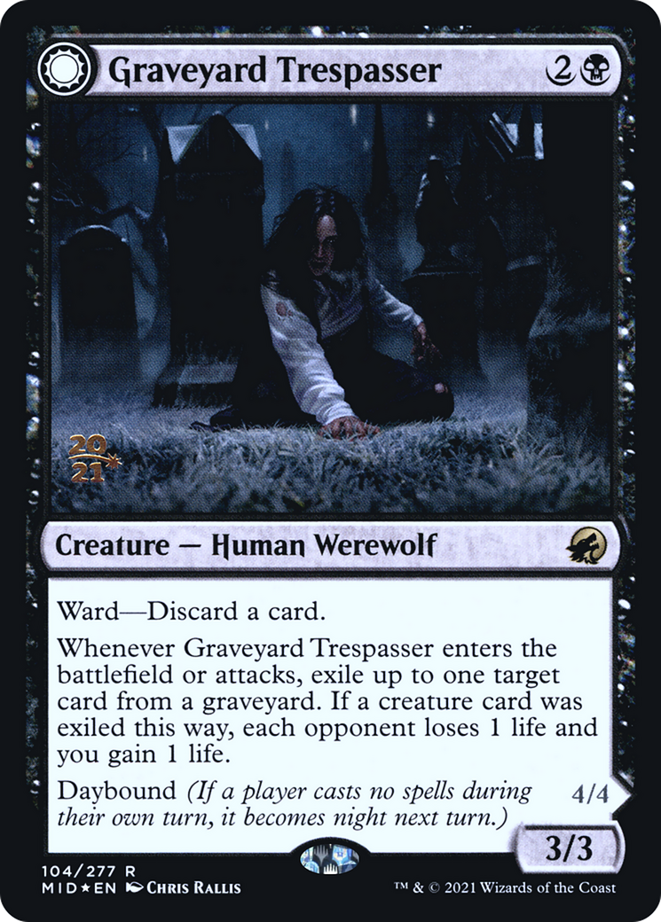 Graveyard Trespasser // Graveyard Glutton (PRE-104S) (Foil)