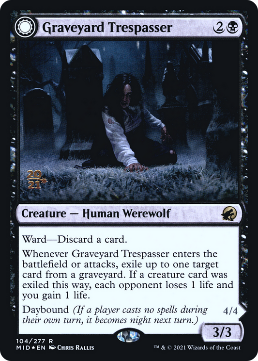 Graveyard Trespasser // Graveyard Glutton (PRE-104S) (Foil)