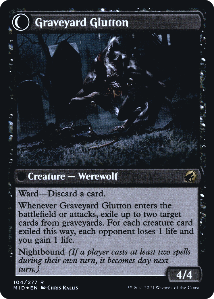 Graveyard Trespasser // Graveyard Glutton (PRE-104S) (Foil)