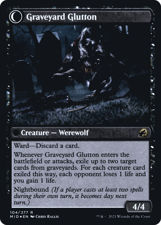 Graveyard Trespasser // Graveyard Glutton (PRE-104S) (Foil)