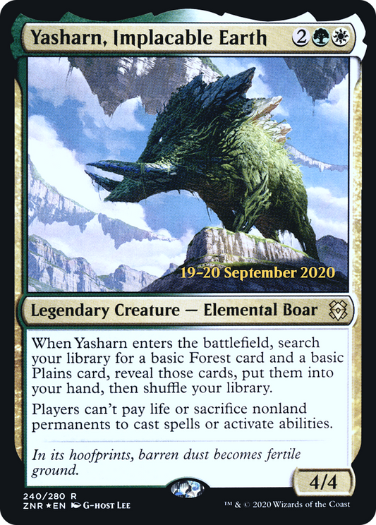 Yasharn, Implacable Earth (PRE-240S) (Foil)