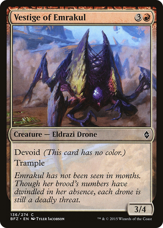 Vestige of Emrakul (BFZ-136) (Foil)