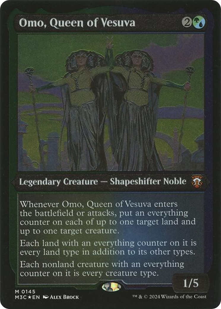 Omo, Queen of Vesuva (M3C-145) (Display Commander) (Foil)