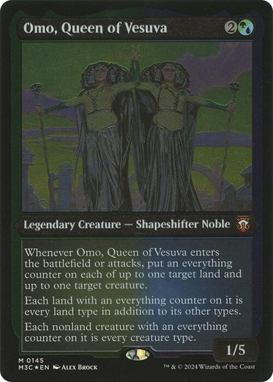 Omo, Queen of Vesuva (M3C-145) (Display Commander) (Foil)