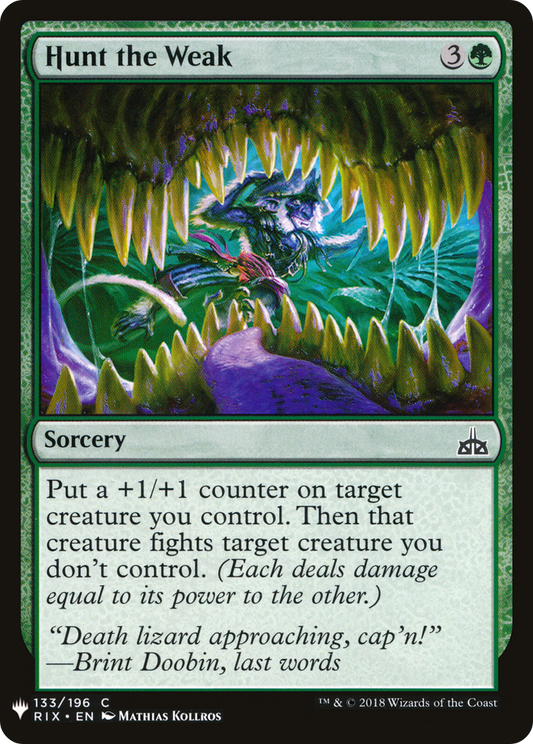 Hunt the Weak (LIST-RIX-133)