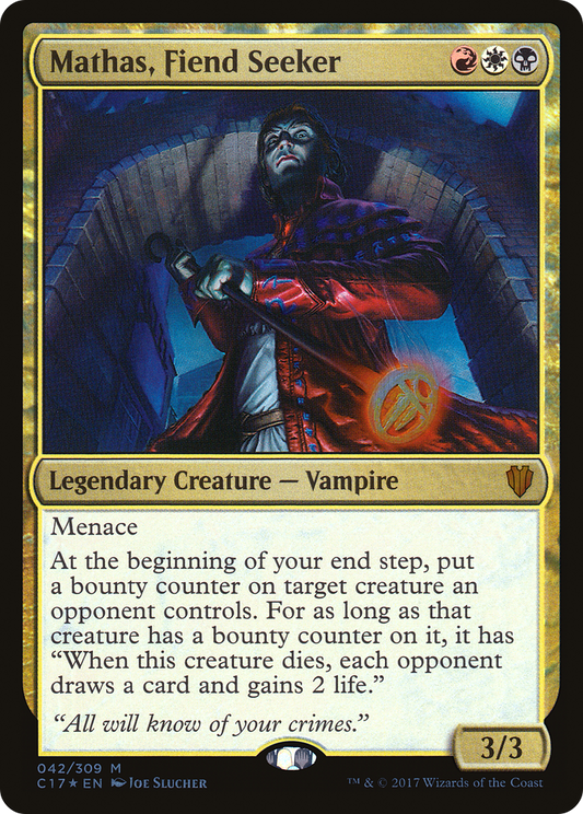 Mathas, Fiend Seeker (C17-042) (Foil)