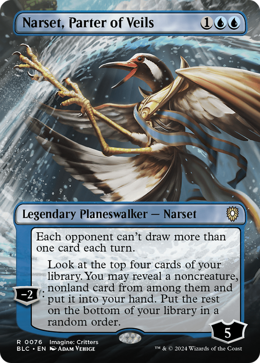 Narset, Parter of Veils (BLC-076) (Borderless) (Foil)