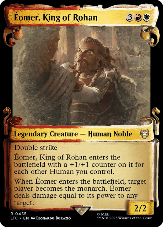 Éomer, King of Rohan (LTC-455) (Showcase) (Scroll) (Foil)
