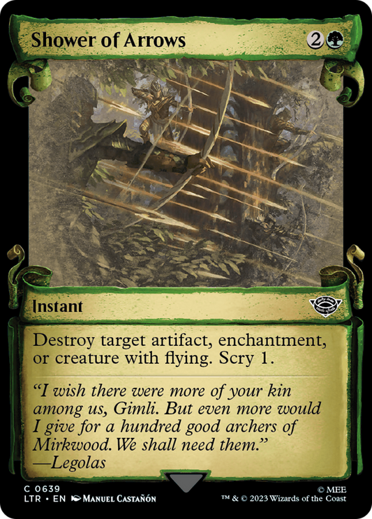 Shower of Arrows (LTR-639) (Showcase) (Scroll) (Foil)