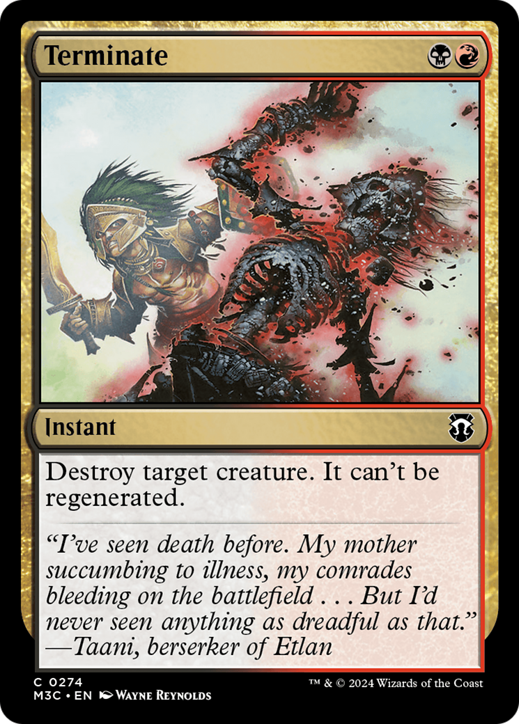 Terminate (M3C-274)