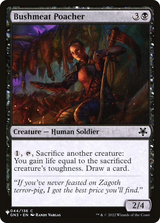 Bushmeat Poacher (LIST-GN3-44)
