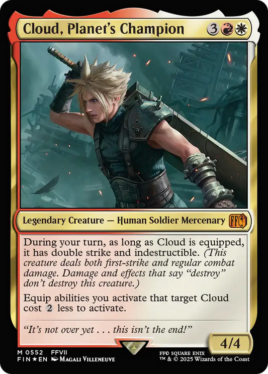 Cloud, Planet's Champion (FIN-552) (Foil)
