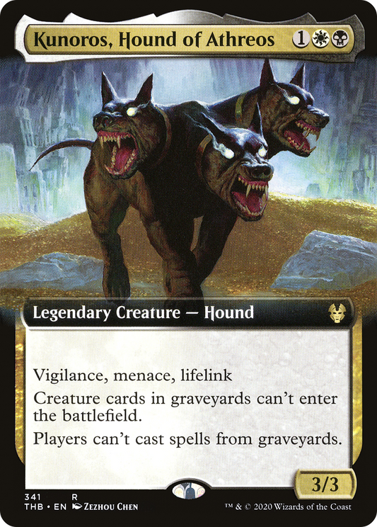 Kunoros, Hound of Athreos (THB-341) (Extended Art) (Foil)