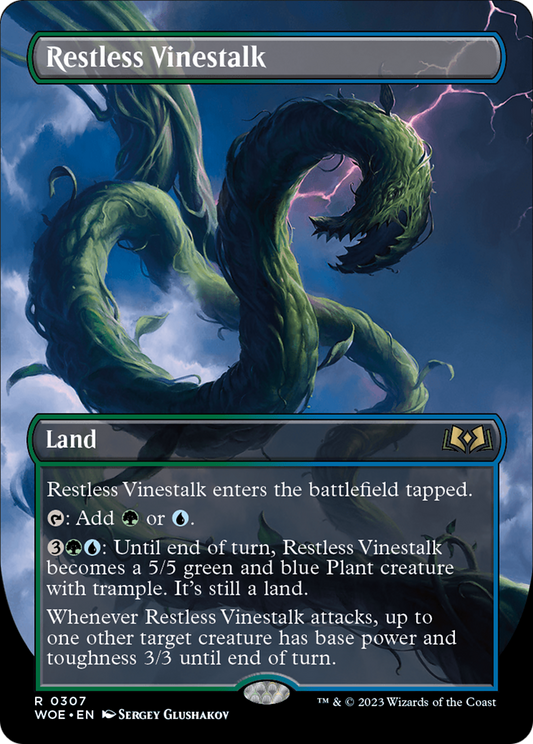 Restless Vinestalk (WOE-307) (Borderless) (Foil)