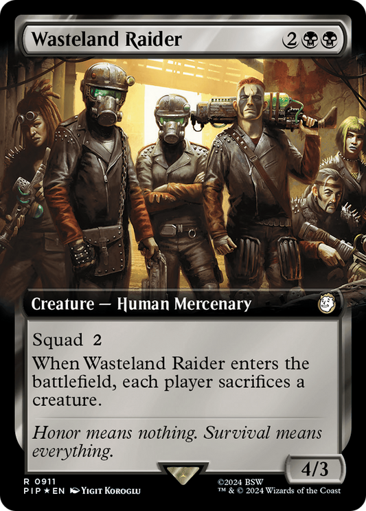 Wasteland Raider (PIP-911) (Extended Art) (Surge Foil)