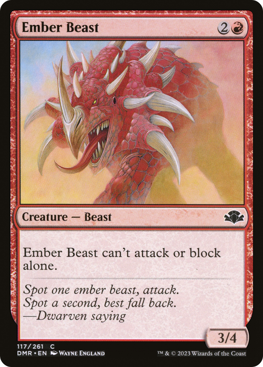 Ember Beast (DMR-117) (Foil)