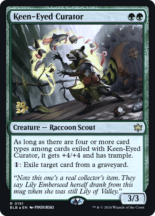 Keen-Eyed Curator (PRE-181S) (Foil)