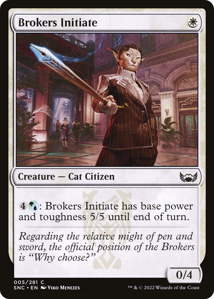 Brokers Initiate (SNC-005) (Foil)