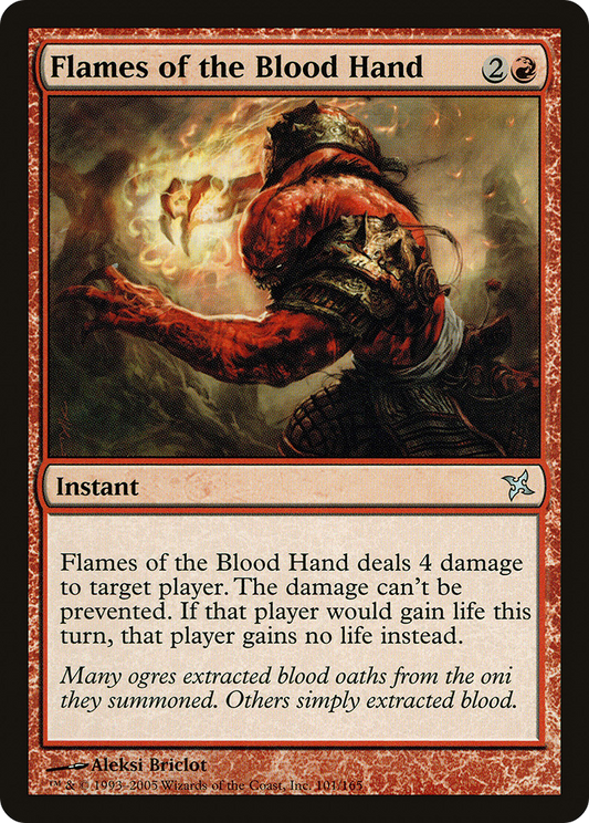 Flames of the Blood Hand (BOK-101) (Foil)