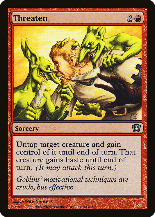 Threaten (9ED-223★) (Foil)