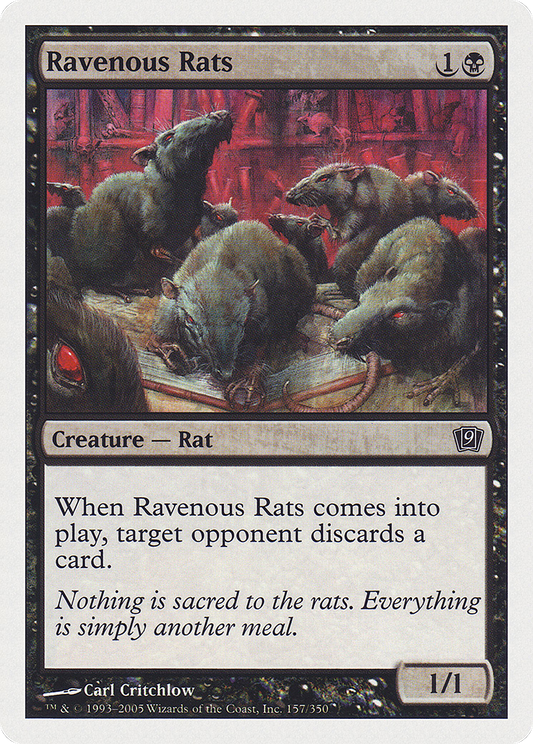Ravenous Rats (9ED-157★) (Foil)