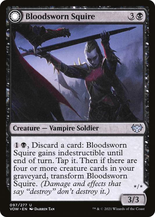 Bloodsworn Squire // Bloodsworn Knight (VOW-097) (Foil)