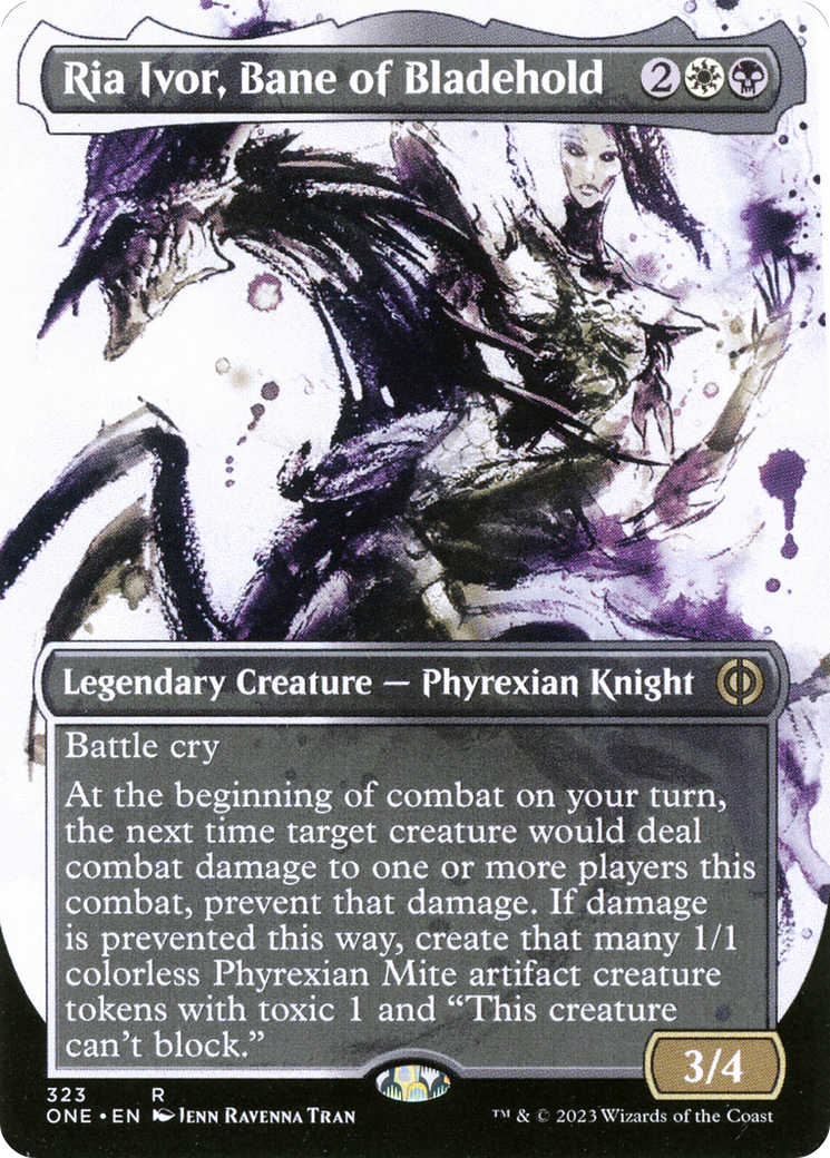 Ria Ivor, Bane of Bladehold (ONE-323) (Showcase) (Borderless)