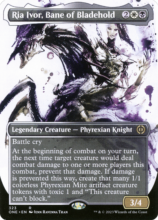 Ria Ivor, Bane of Bladehold (ONE-323) (Showcase) (Borderless)