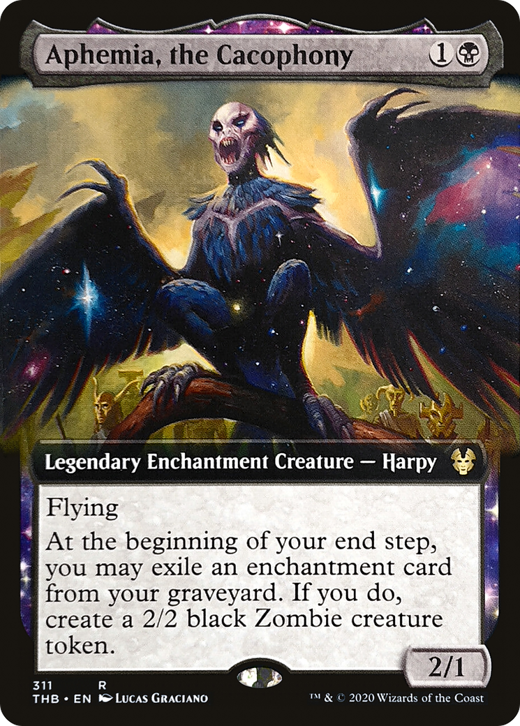Aphemia, the Cacophony (THB-311) (Extended Art) (Foil)