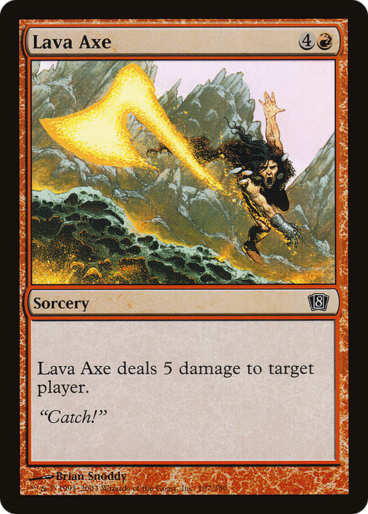 Lava Axe (8ED-197★) (Foil)