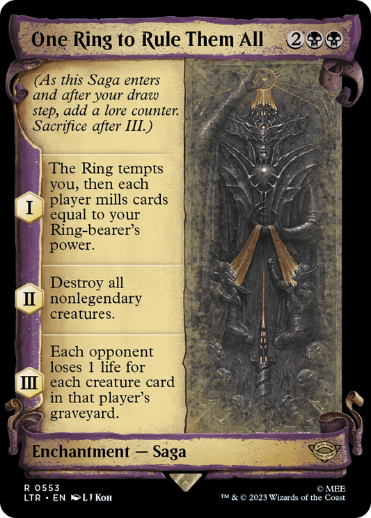 One Ring to Rule Them All (LTR-553) (Showcase) (Scroll)