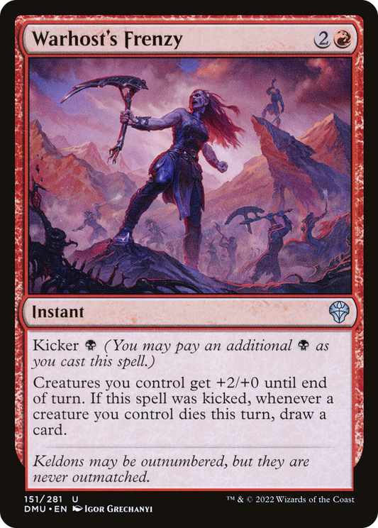 Warhost's Frenzy (DMU-151) (Foil)