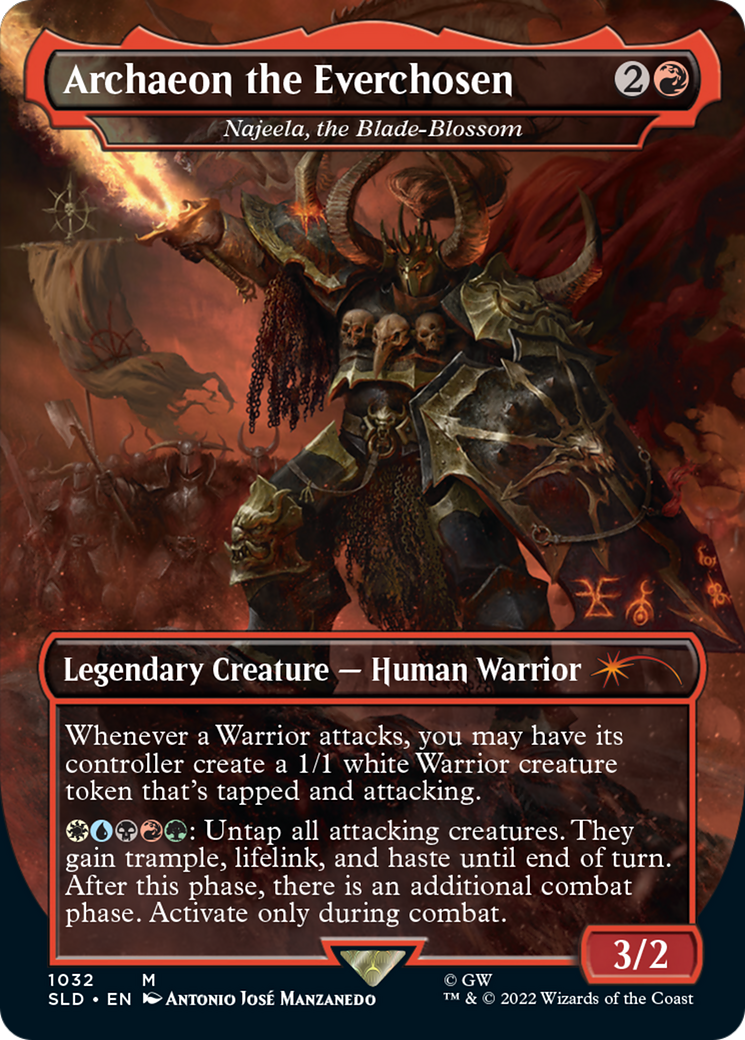 Archaeon the Everchosen / Najeela, the Blade-Blossom (SLD-1032) (Borderless) (Foil)