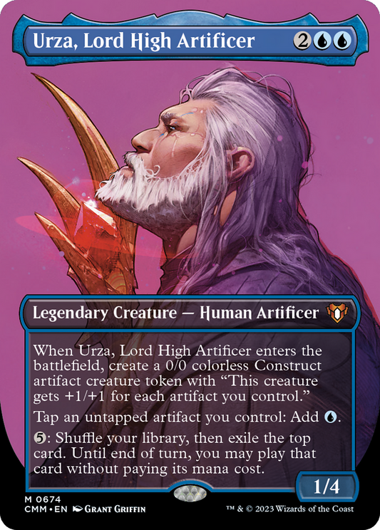 Urza, Lord High Artificer (CMM-674) (Borderless)