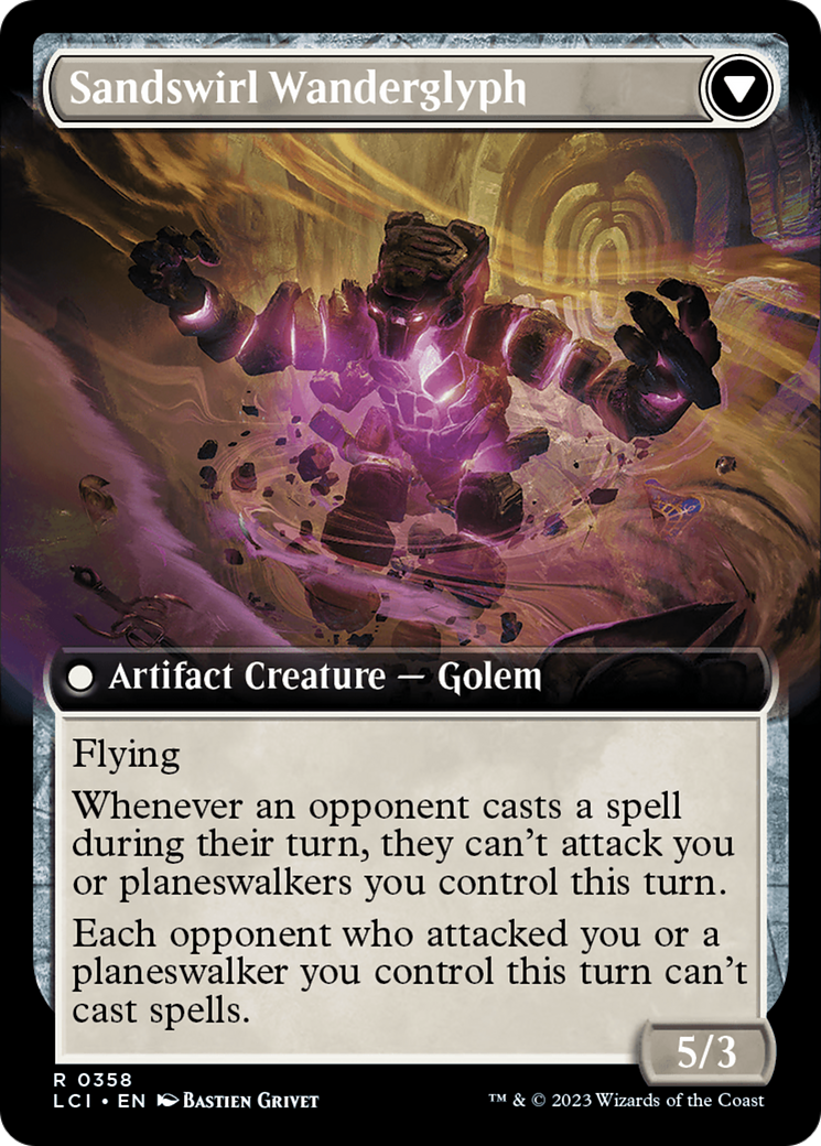 Unstable Glyphbridge // Sandswirl Wanderglyph (LCI-358) (Extended Art) (Foil)