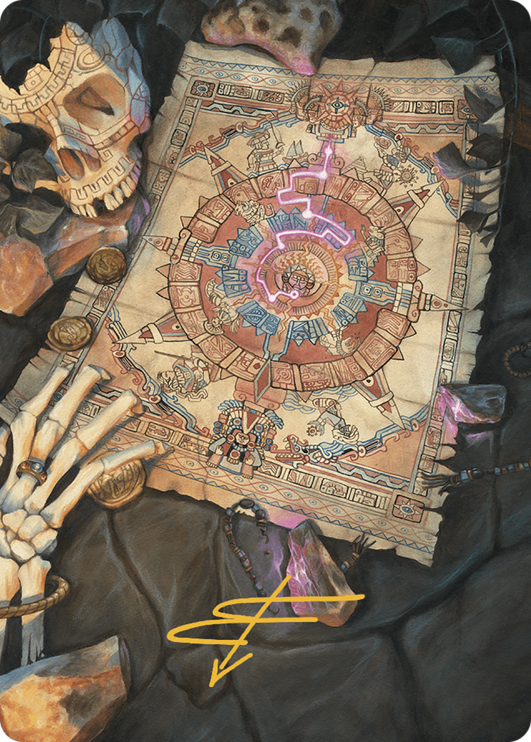 Map Token Art Card (ALCI-068) (Gold-Stamped Signature)