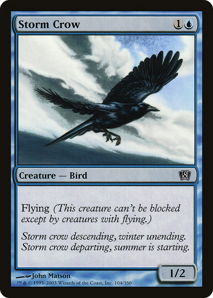 Storm Crow (8ED-104★) (Foil)
